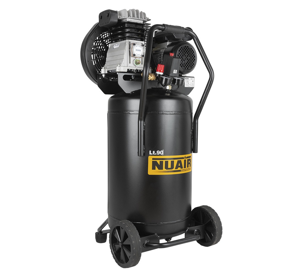 ᴿᴰ Vertikalus stūmoklinis kompresorius 90 L NUAIR 3 kW - 230V (16-01-38, NUAIR)