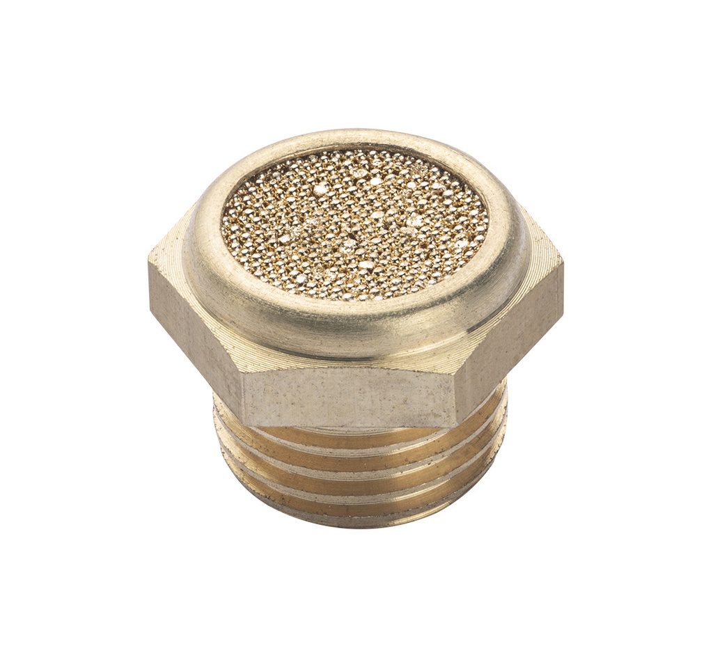 ᴿᴰ Gaisa trokšņa slāpētājs metāla, ārējā vītne 1/4" (26-10-65, REDATS)