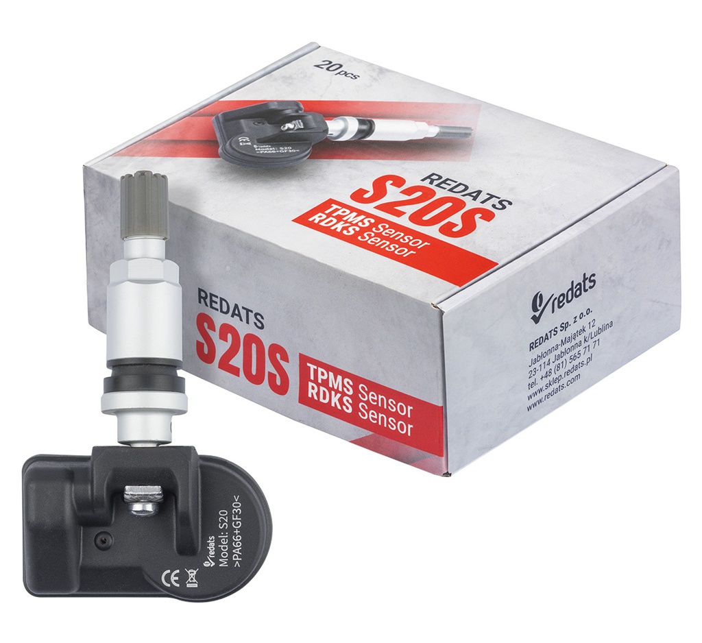 ᴿᴰ Universal TPMS sensor S20S, aluminium, 433/315 MHz (19-01-20, REDATS)