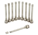 ᴿᴰ Valve for tubeless truck wheels chrome-plated TR 545 - 10 pieces (03-01-90, REDATS)