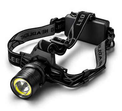 Įkraunamas galvos žibintuvėlis 5 W LED + COB (05.073.54, MARCO TOOLS)