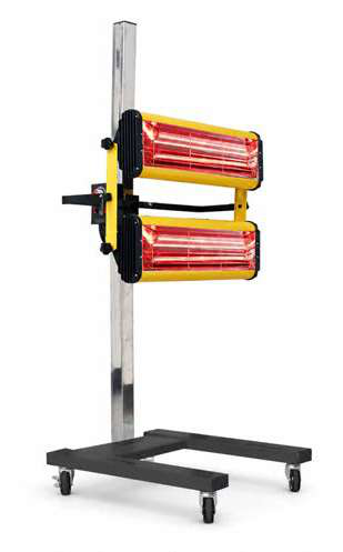 Infrasarkanā krāsas žāvēšanas lampa, 2 x 1100 W (05.087.08, MARCO TOOLS)