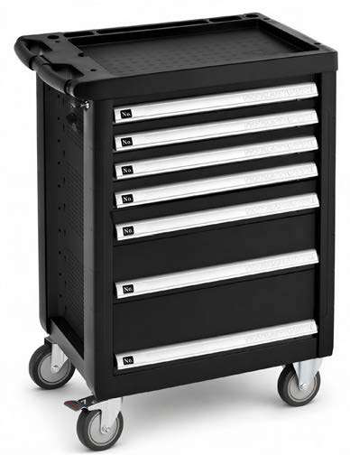 TMX tool trolley with 6 drawers, black, empty (05.088.82X, MARCO TOOLS)