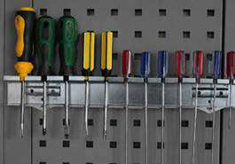 Screwdriver holder for perforated tool panel (05.088.133, MARCO TOOLS)