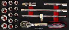Modular wrench set, 17 pcs (05.090.33, MARCO TOOLS)