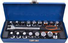 Dzinēja eļļas noliešanas korķu izskrūvēšanas komplekts, 20 gab. (05.098.01, MARCO TOOLS)