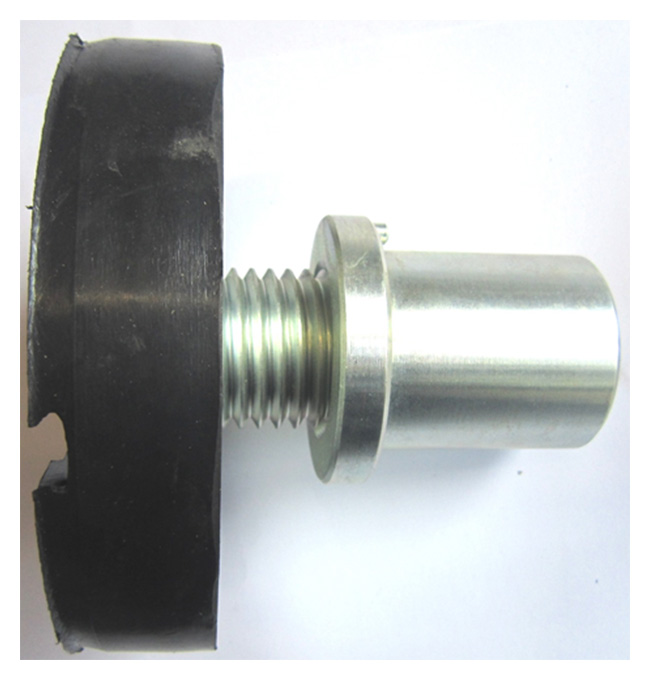 Round support plate 75 with rubber pad, adjustable 35-75 mm (PZ-GT45.075, PITLIFT)