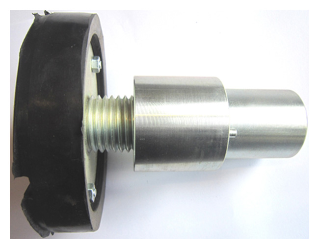 Apaļš balsta paliktnis 150 ar gumijas paliktni, regulējams 70-140 mm (PZ-GT45.150, PITLIFT)