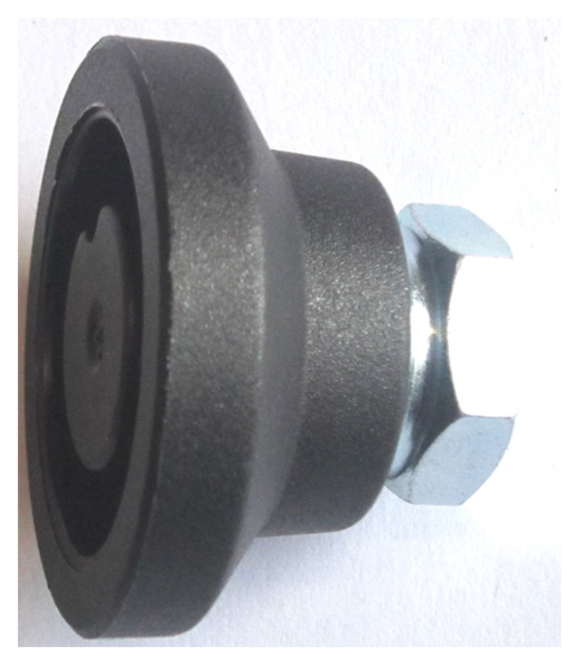 Articulated foot with internal thread, set of 4 pcs (KGF.343.3-32-M10-A, PITLIFT)