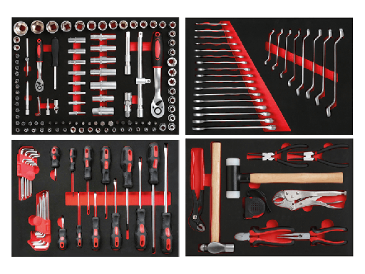 [05.088.138] Instrumentu ratiņi ar 6 atvilktnēm un 172 instrumentiem (05.088.138, MARCO TOOLS)