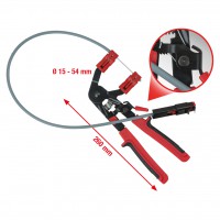 [115.0901] Šļūteņu skavu knaibles ar troses vadu, Ø 15-54 mm, 730 mm (115.0901, KS TOOLS)