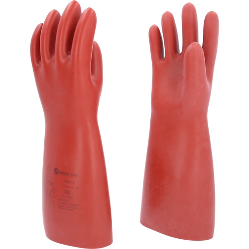 [117.0010] Glove for electricians with protective insulation, size 10, red (117.0010, KS TOOLS)