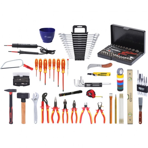[117.0190] Electricians premium tool kit, 132pcs (117.0190, KS TOOLS)