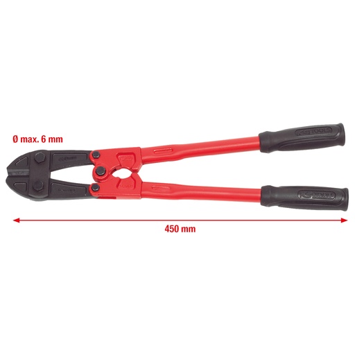 [118.0118-E] Bultu grieznes ar cauruļveida rokturiem, 65 mm, ar piekaramo etiķeti (118.0118-E, KS TOOLS)