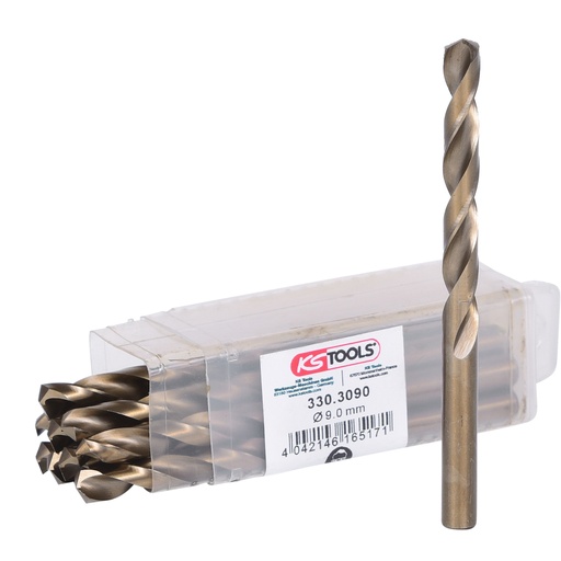 [330.3090] Spirālurbis HSS-G Co 5, 10 gab., 9,0 mm (330.3090, KS TOOLS)