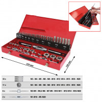 [331.0754] Vītņgriešanas instrumentu komplekts HSS Co, 54 gab. (331.0754, KS TOOLS)