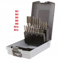 [336.0651] Rokas vītņurbju komplekts HSS Co, 21 gab., M3-M12, plastmasas kasetē (336.0651, KS TOOLS)