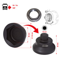 [450.0201] Ašies veržlių raktas SAF, 85 mm, Ø 118 mm (450.0201, KS TOOLS)