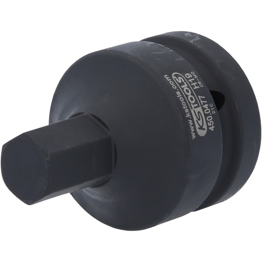 [450.0477] 1" īsa trieciena uzgaļa muciņa iekšējam sešstūrim, 19 mm (450.0477, KS TOOLS)