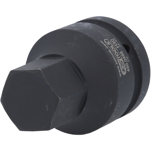 [450.0486] 1" impact bit socket, 30mm for hexagon screws (450.0486, KS TOOLS)