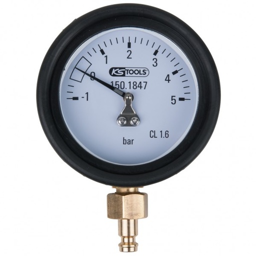 [150.1847] Manometer 1.0-5.0 bar incl. nipple and cap (150.1847, KS TOOLS)