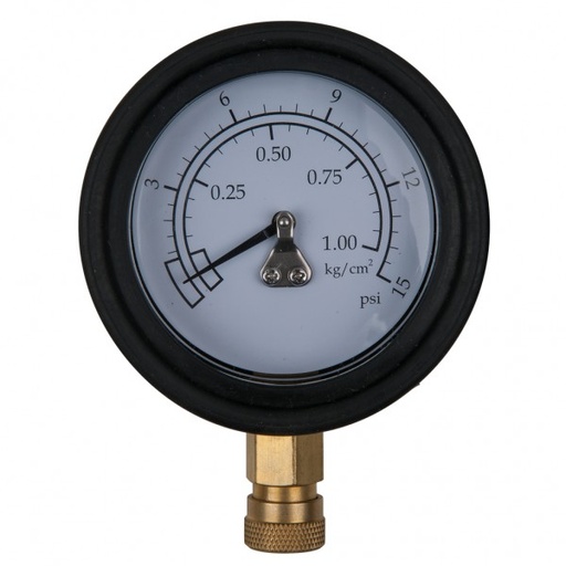 [150.2327] Manometrs Ø 75,0 mm, 0-1 bar ar 1/4 collas ātro savienojumu (150.2327, KS TOOLS)
