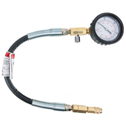 [150.3661] Manometer with hose, 0-1000 psi, Ø 70 mm (150.3661, KS TOOLS)