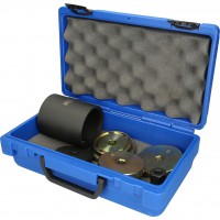 [150.9865] Sailentblokų keitimo įrankių rinkinys BMW galinės ašies rėmui, 7 dalys (150.9865, KS TOOLS)