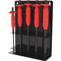 [156.0020] Smeigtukų išmušiklių rinkinys su apsaugine rankena, 5 dalys, 6–14 mm (156.0020, KS TOOLS)