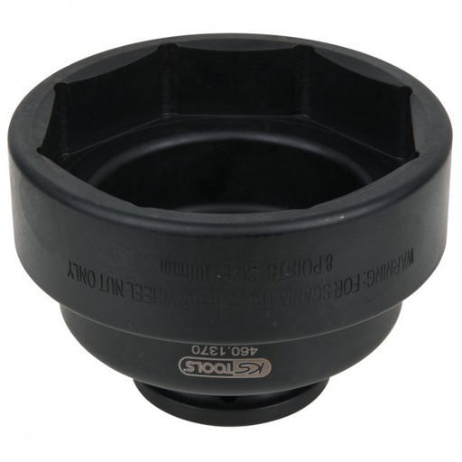[460.1370] Scania wheel hub nut socket, 3/4″ drive, 8-point, 100 mm (460.1370, KS TOOLS)