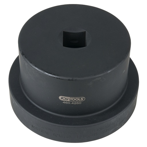 [460.4260] 1″ drive axle nut socket for trucks, 12-point, 120 mm (460.4260, KS TOOLS)