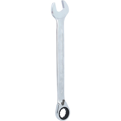 [503.4630-E] GEARplus reversible ratcheting combination spanner, 34 mm, on hang tag (503.4630-E, KS TOOLS)