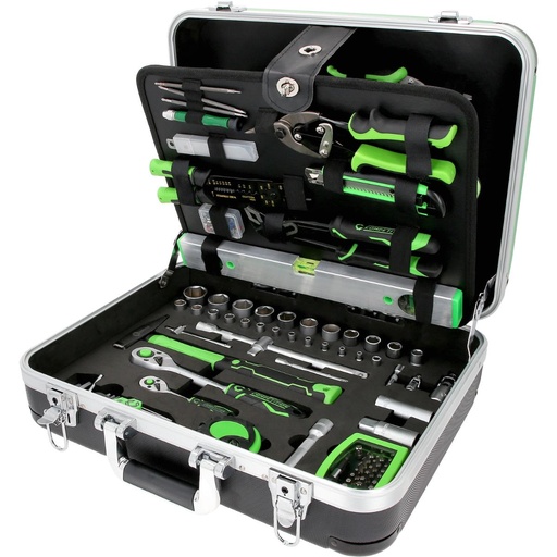 [512.0145] COMPETITION universāls instrumentu komplekts 1/4+1/2 collas, 145 gab. (512.0145, KS TOOLS)