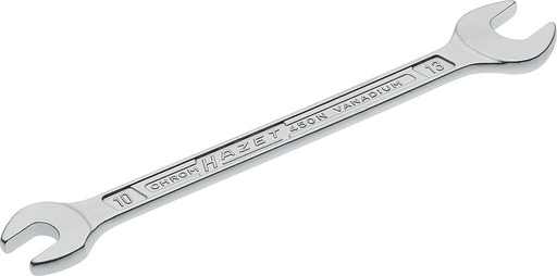 [450N-10X13] Double open-end wrench, outside hexagon profile, 10 × 13 mm (450N-10X13, HAZET)