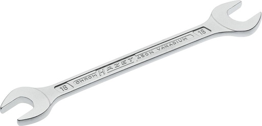 [450N-16X18] Double open-end wrench, outside hexagon profile, 16 × 18 mm (450N-16X18, HAZET)