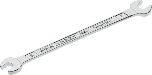 [450N-6X7] Divpusējā uzgriežņatslēga, ārējais sešstūra profils, 6 × 7 mm (450N-6X7, HAZET)