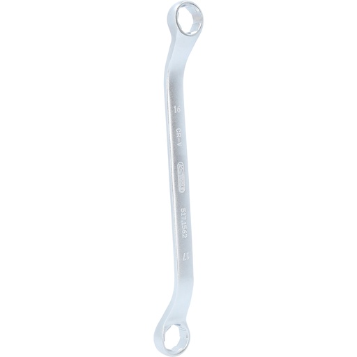 [517.1562] RESCUEpower double ended ring spanner, 45 degree cranked, 16x17 mm (517.1562, KS TOOLS)