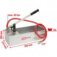 [902.2004] Spiediena pārbaudes sūknis, nerūsējošā tērauda, 12 l (902.2004, KS TOOLS)