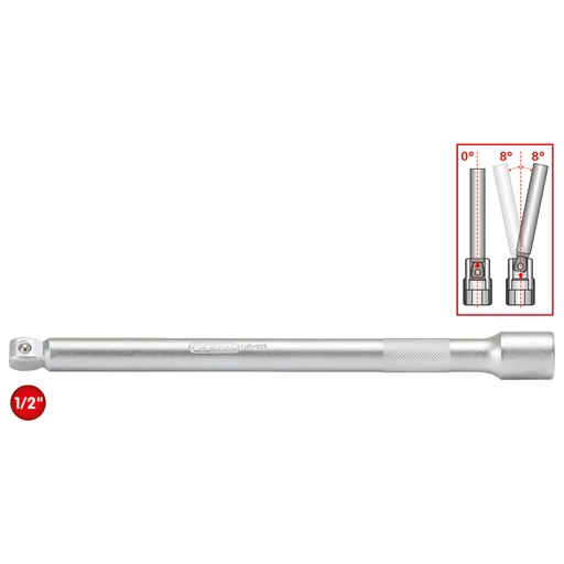 [911.1489-E] 1/2" pagarinātājs ar šarnīra galu, 750 mm, piekaramā iepakojumā (911.1489-E, KS TOOLS)