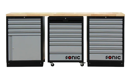 [4731515] Darbastalis su mediniu stalviršiu ir galine sienele (4731515, SONIC)