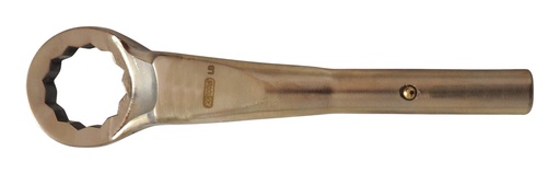 [963.8077] Vilkšanas gredzenatslēga, izliekta, 3", no dzirksteļdrošas bronzas (BRONZE+) (963.8077, KS TOOLS)
