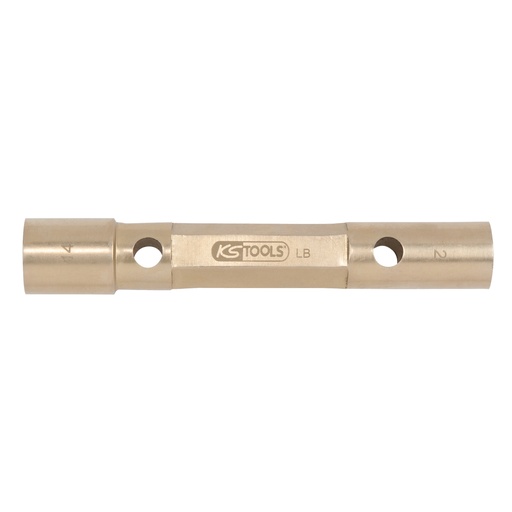 [963.8401] Šešiakampis vamzdinis raktas, dvipusis, 24x26 mm, nekibirkščiuojančios bronzos (BRONZE+) (963.8401, KS TOOLS)