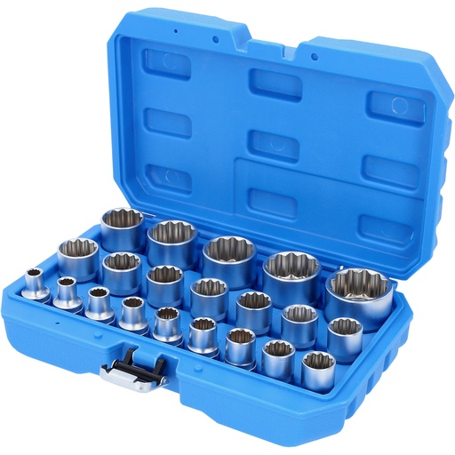 [BT022405] Muciņu komplekts 1/2", 12 šķautnes, 21 gab. (BT022405, KS TOOLS)