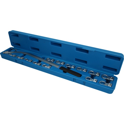 [BT571060] Siksnas spriegotāju atslēgu komplekts ar maināmiem uzgaļiem, 15 gab. (BT571060, KS TOOLS)