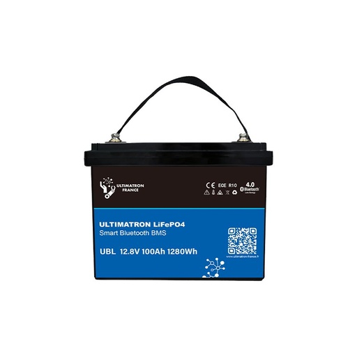 [UBL-12-100-PRO] Lithium battery LiFePO4 12.8V 100Ah with Bluetooth and smart BMS (UBL-12-100-PRO, ULTIMATRON)