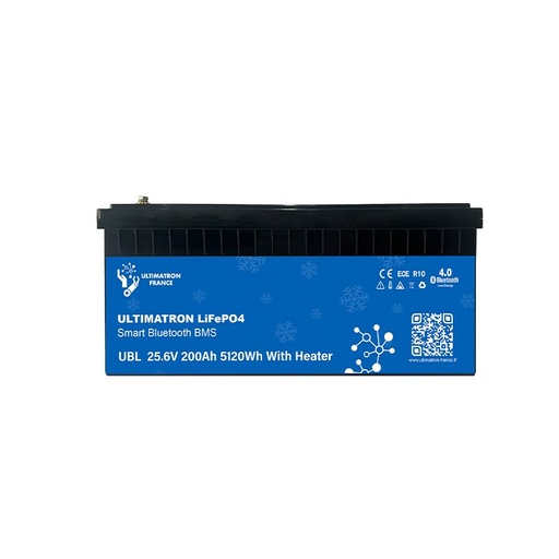 [UBL-24-200H] Litija akumulators LiFePO4 25,6 V 200 Ah ar Bluetooth, viedo BMS un sildīšanu (UBL-24-200H, ULTIMATRON)