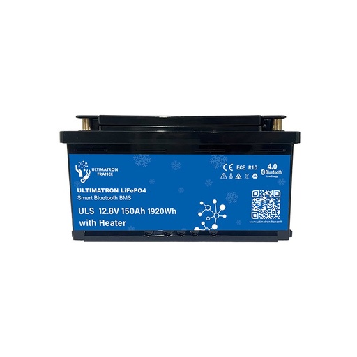 [ULS-12-150H] Litija akumulators zem sēdekļa LiFePO4 12,8 V 150 Ah ar Bluetooth, viedo BMS un apsildi (ULS-12-150H, ULTIMATRON)