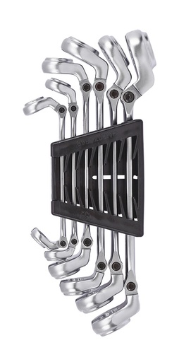 [600617] Double flexible ratchet wrench set, 6 pcs (600617, SONIC)
