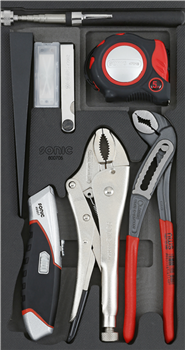 [600705] Įrankių komplektas į vežimėlį, 7 vnt., 600705 Sonic Equipment