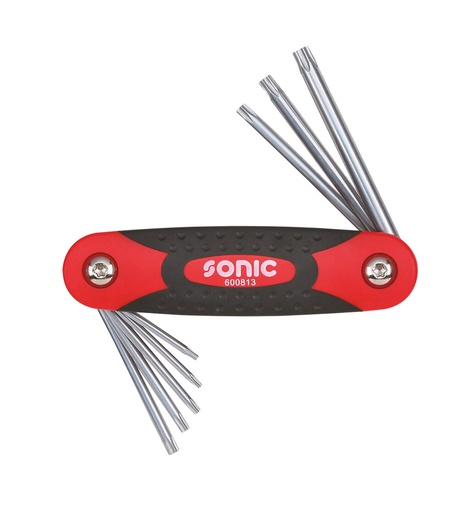 [600813] Salokāmu TORX atslēgu komplekts ar lodveida galu, 7 gab. (600813, SONIC)